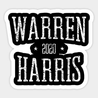 Elizabeth Warren and Kamala Harris on the one ticket? Dare to dream, Warren 2020, Harris 2020 Sticker